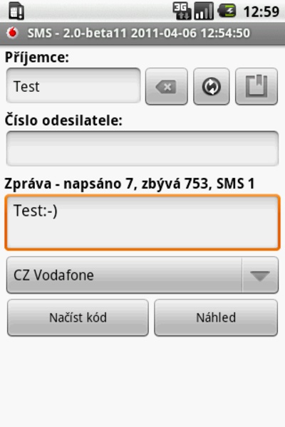 CZ SMS - Preview 3