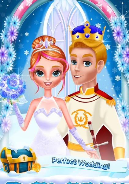 open lace back dress Princess Wedding Dress Up - Girl Fashion Games