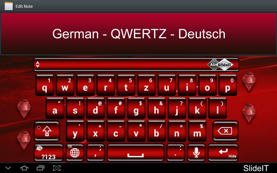 SlideIT German [QWERTZ] Pack - Preview 4