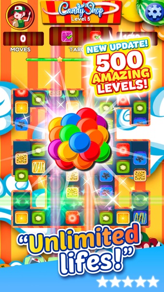 Gummy Caramel Fruits Match 3 - Preview 5