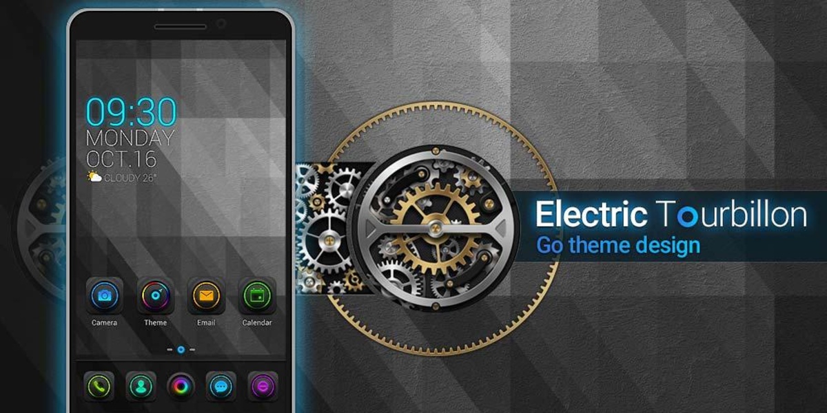 Electric Tourbillon GOLauncher EX Theme - Preview 1