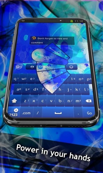 GO Keyboard Simple Blue Theme - Preview 1