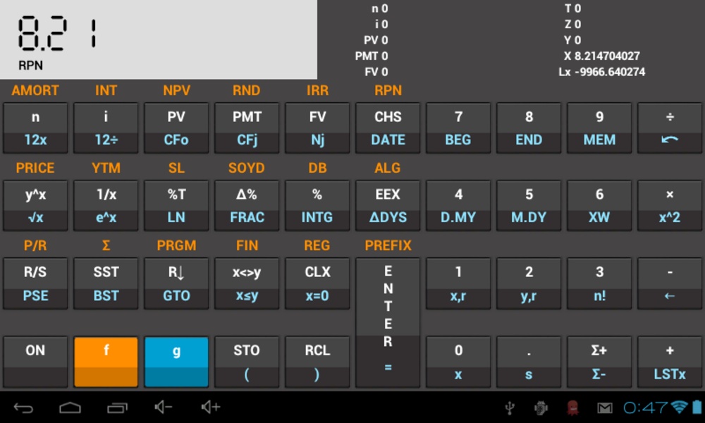 HP12C Emulator - Preview 1