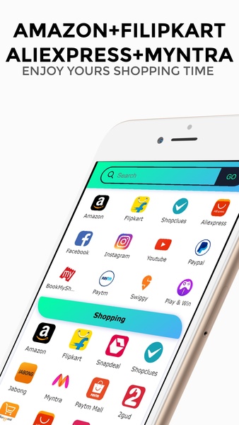 SocialBrowser:-- Shopping,Food,News, Recharge,etc. - Preview 1