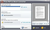 Free PDF to Word Converter screenshot 2