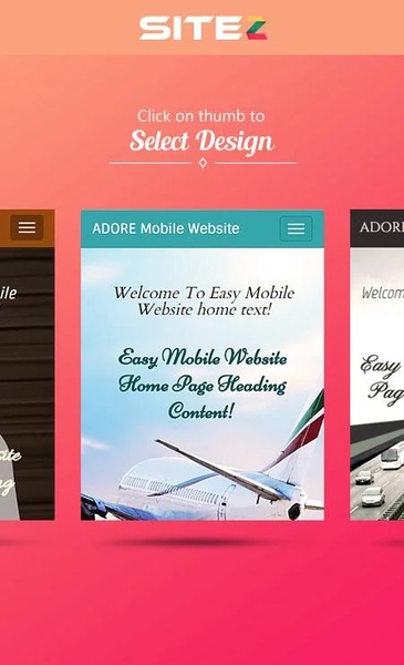 Sitez Mobile Site Builder - Preview 1