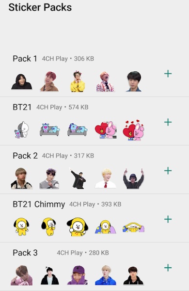 BTS Funny Stickers - WAStickerApps - Preview 1
