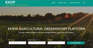 Kenya AgriObservatory Platform (KAOP) screenshot 1