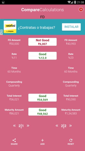 EMI Calculator + FD & RD - Preview 8