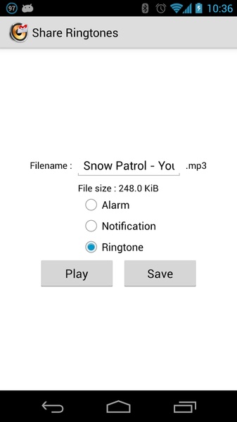 Share Ringtones - Preview 1