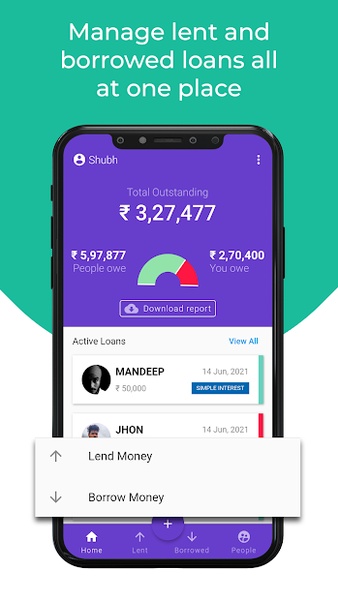 Byaj Book - Loan Account Book, Len Den Ledger - Preview 3