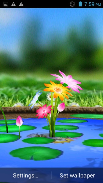 3D Flower Touch Live Wallpaper - Preview 5