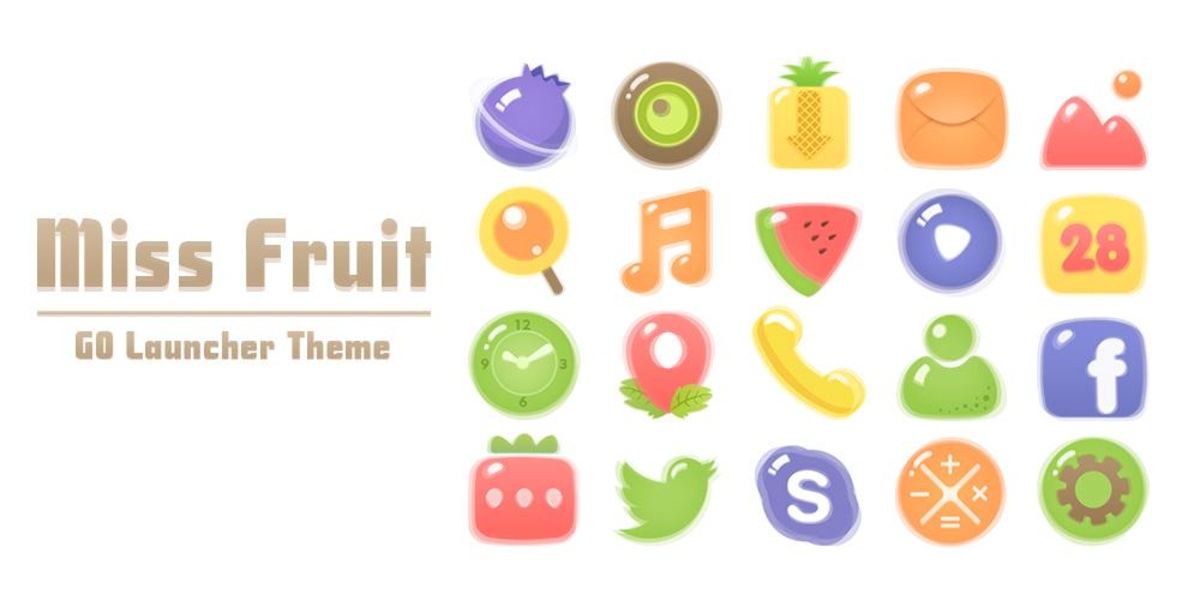 miss fruit GOLauncher EX Theme - Preview 1