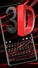 Black Red 3D Keyboard Theme screenshot 5