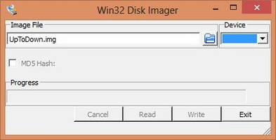 Win32 Disk Imager screenshot 1