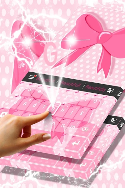 Pink Bow Keyboard - Preview 3