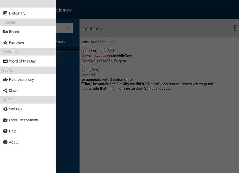 Collins German Dictionary - Preview 3