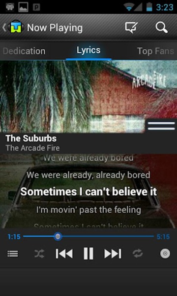 Tunewiki Social Music Player was a mobile app I designed for Android