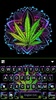 Neon Mandala Weed Keyboard Bac screenshot 1