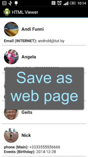 Contacts VCF - Preview 5