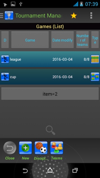 Tournament Manager for Android - Download the APK from Uptodown