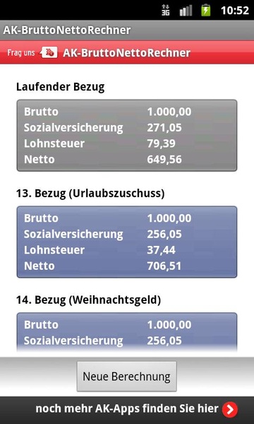 AK-BruttoNettoRechner - Preview 1