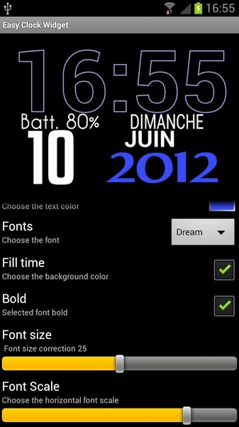 Easy Clock Lite Widget - Preview 2