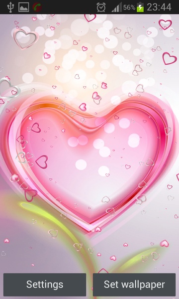 Pink Hearts Live Wallpaper - Preview 3