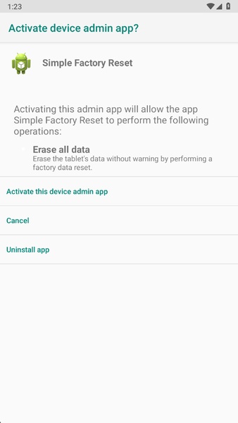 Simple Factory Reset - Preview 5
