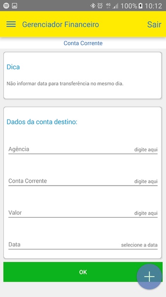 Gerenciador Financeiro - Preview 3