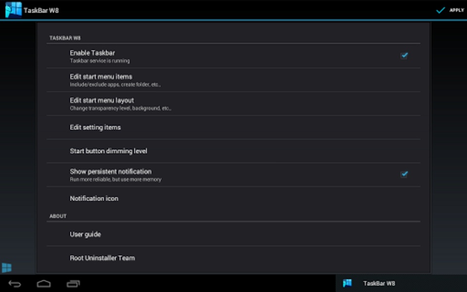 Taskbar - Windows 8 Style - Preview 2