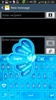 GO Keyboard Blue Hearts Theme screenshot 5