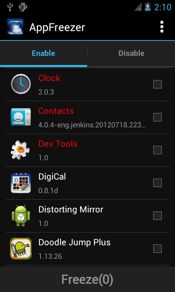 AppFreezer - Preview 6