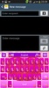 GO Keyboard Purple Heart Theme screenshot 6