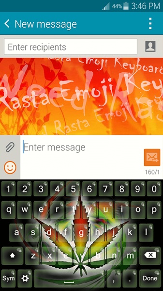 Weed Rasta Emoji Keyboard - Preview 3