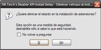 Disable XPI Install Delay screenshot 1