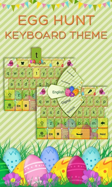 Egg Hunt Keyboard Theme - Preview 6