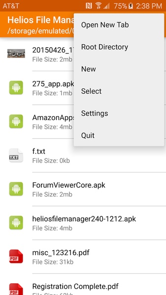 Helios File Manager - Preview 3