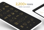 Lines Gold - Icon Pack screenshot 4