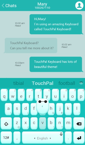 Baymax Big Hero TouchPal Theme - Preview 6
