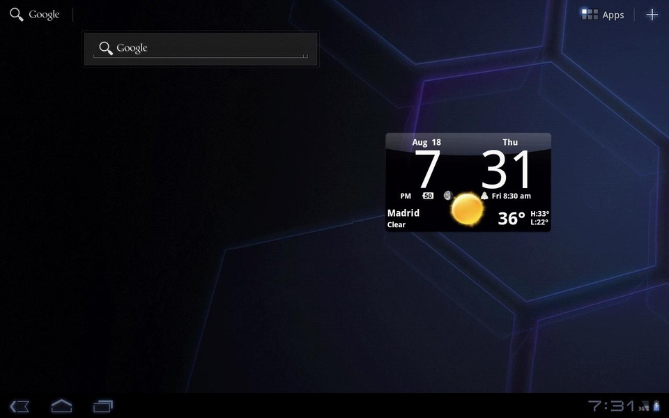 Smoked Glass Digital Weather Clock Widget - Preview 2