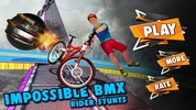 Impossible BMX Crazy Rider Stunt Racing Tracks 3D screenshot 3