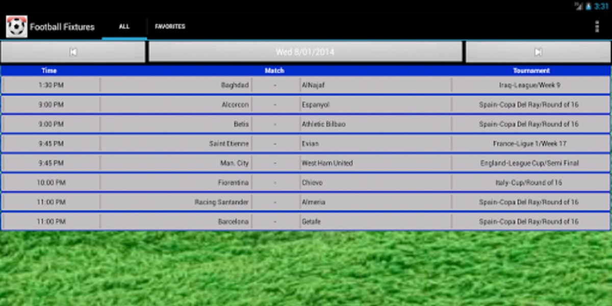 Football Fixtures - Preview 3