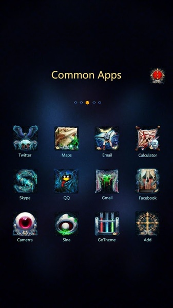 Dark Sacred GOLauncher EX Theme - Preview 2