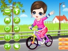 The little girl learn bicycle screenshot 2
