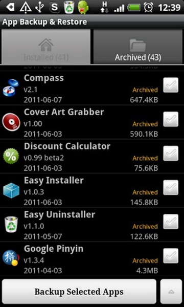 App Backup Restore - Transfer - Preview 1