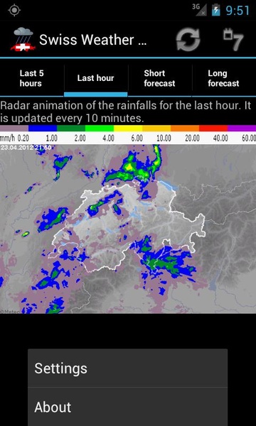 Swiss Weather Radar - Preview 1