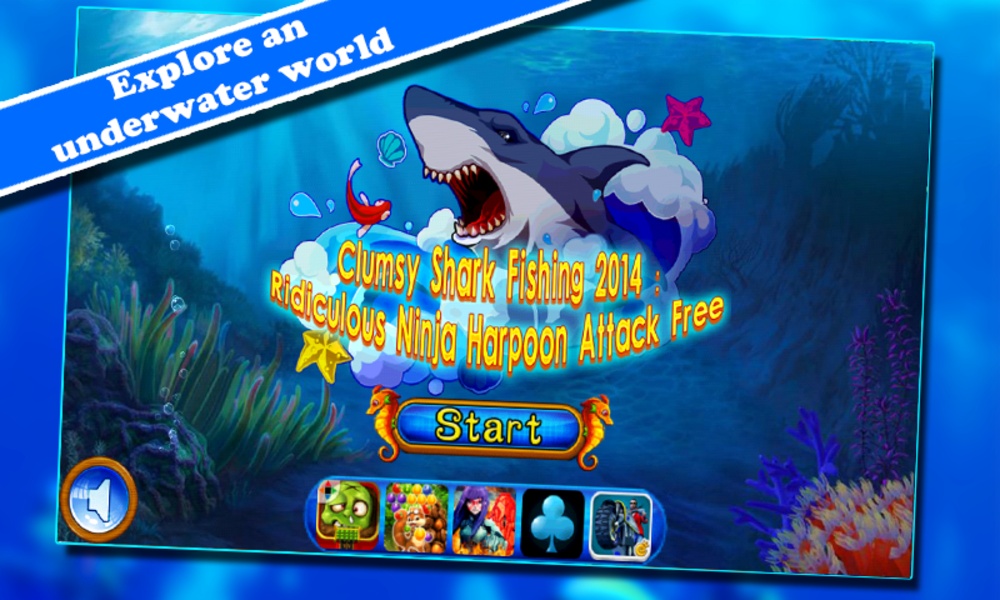 Clumsy Shark Fishing 2014:Ridiculous Ninja Harpoon - Preview 1