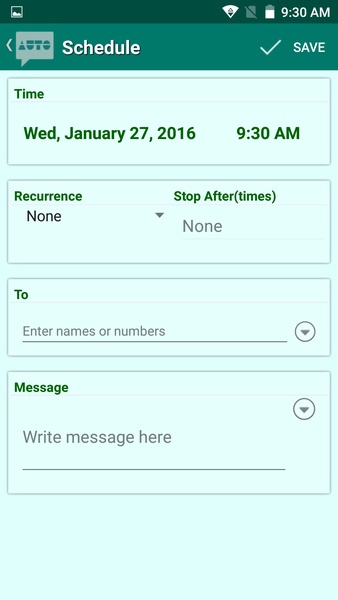 Auto SMS(Lite) - Preview 4