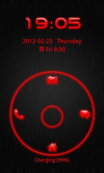 GO Locker Theme Red Tech - Preview 4